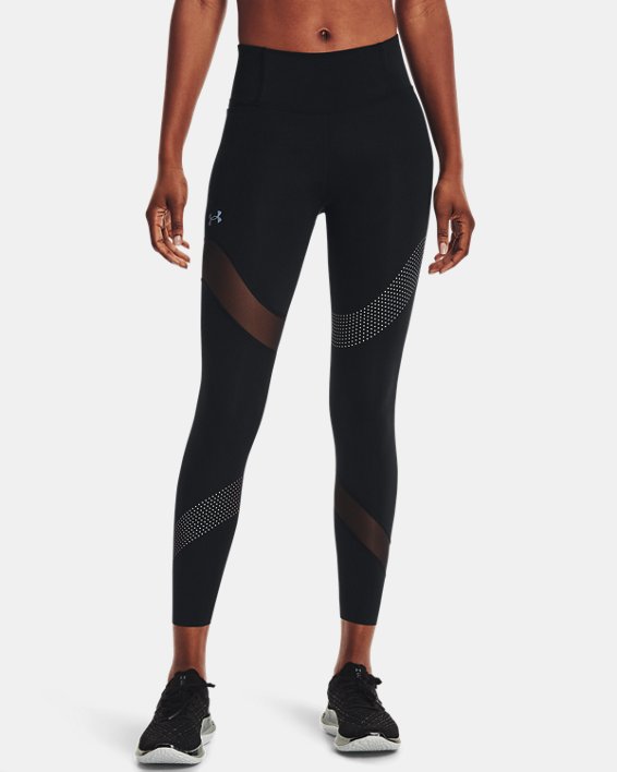 女士UA Speedpocket Wave 7/8貼身褲, Black, pdpMainDesktop image number 0